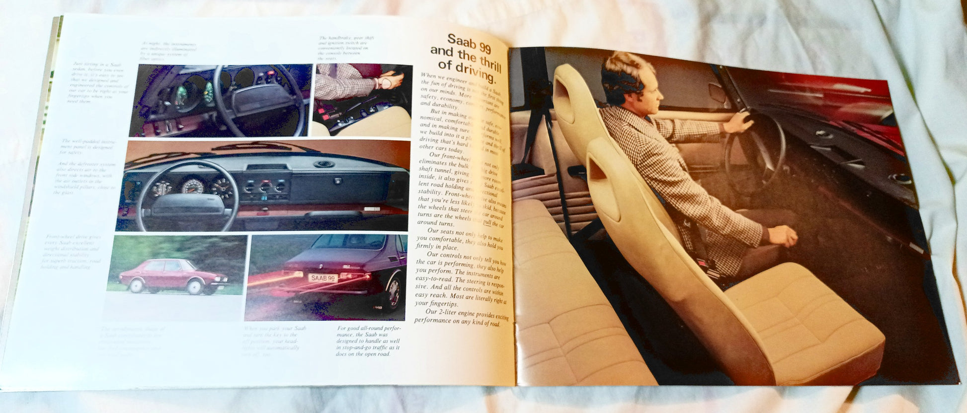 Saab 1976 Dealer Sales Brochure 99GL Sedan WagonBack EMS - TulipStuff