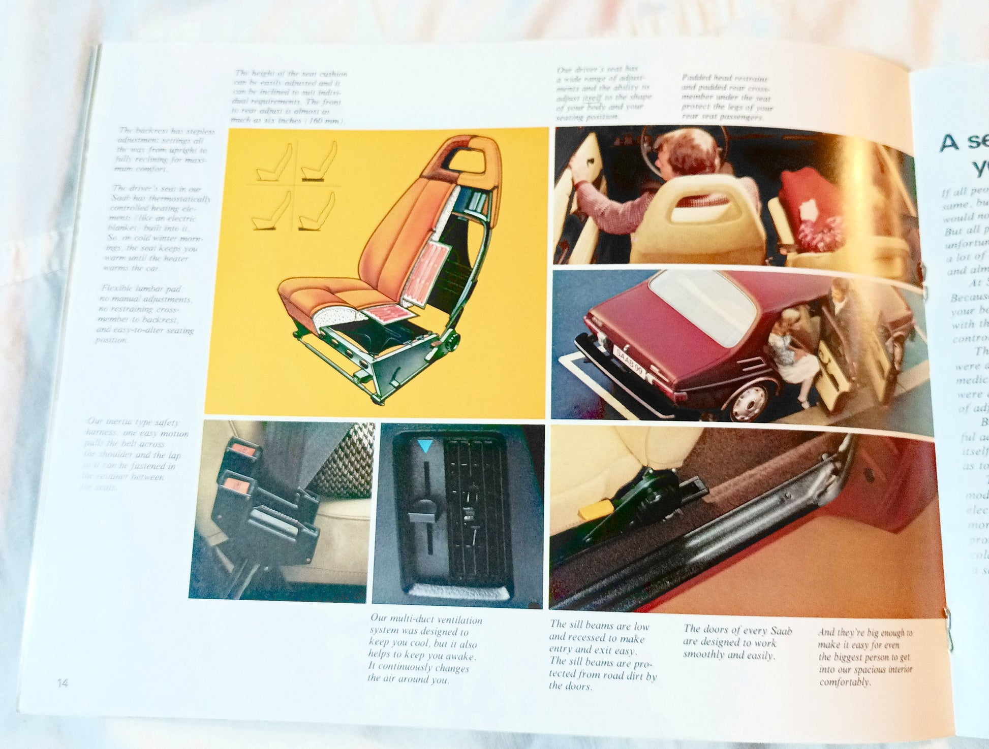 Saab 1976 Dealer Sales Brochure 99GL Sedan WagonBack EMS - TulipStuff