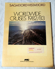 Load image into Gallery viewer, Norwegian America Sagafjord Vistafjord Worldwide Cruises 1982-83 Brochure - TulipStuff
