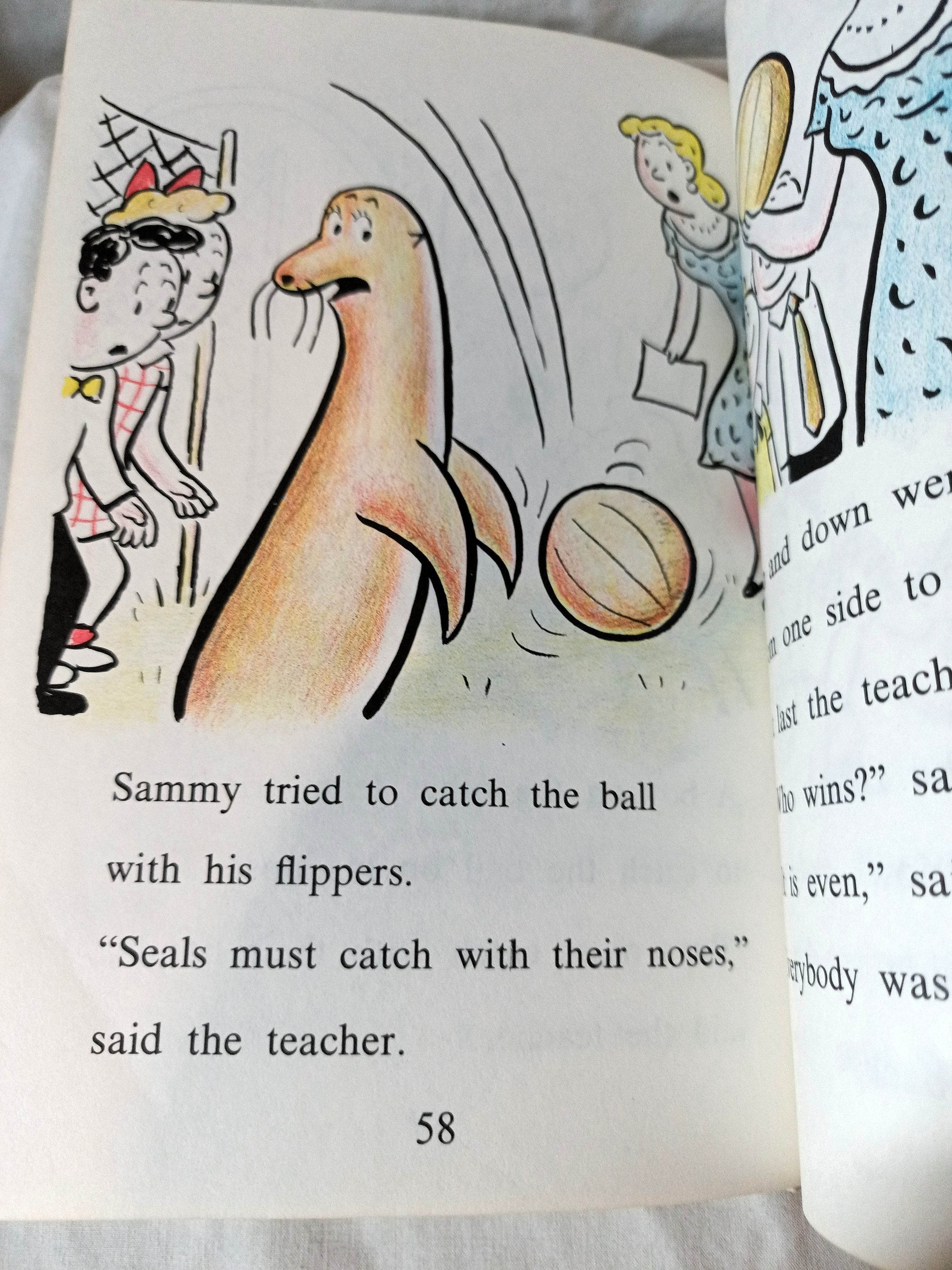 Sammy The Seal Syd Hoff (I Can Read) Hardcover First Edition 1959 - TulipStuff