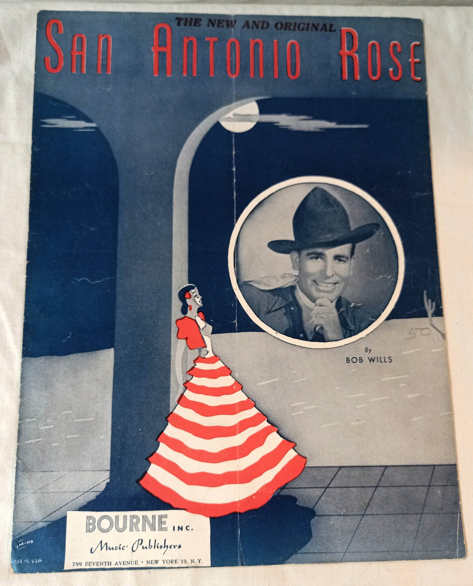 The New And Original San Antonio Rose Bob Wills Sheet Music 1940 - TulipStuff