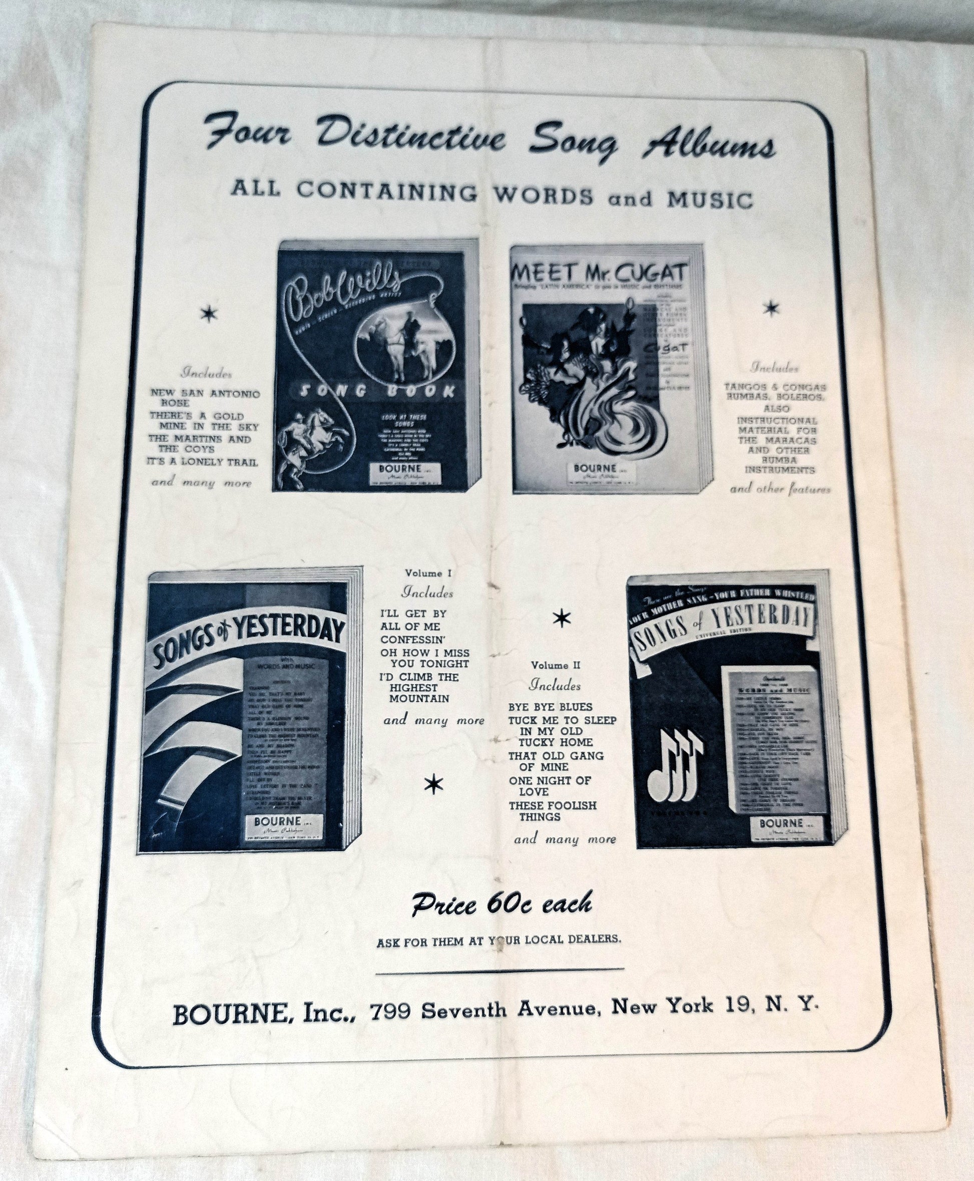 The New And Original San Antonio Rose Bob Wills Sheet Music 1940 - TulipStuff