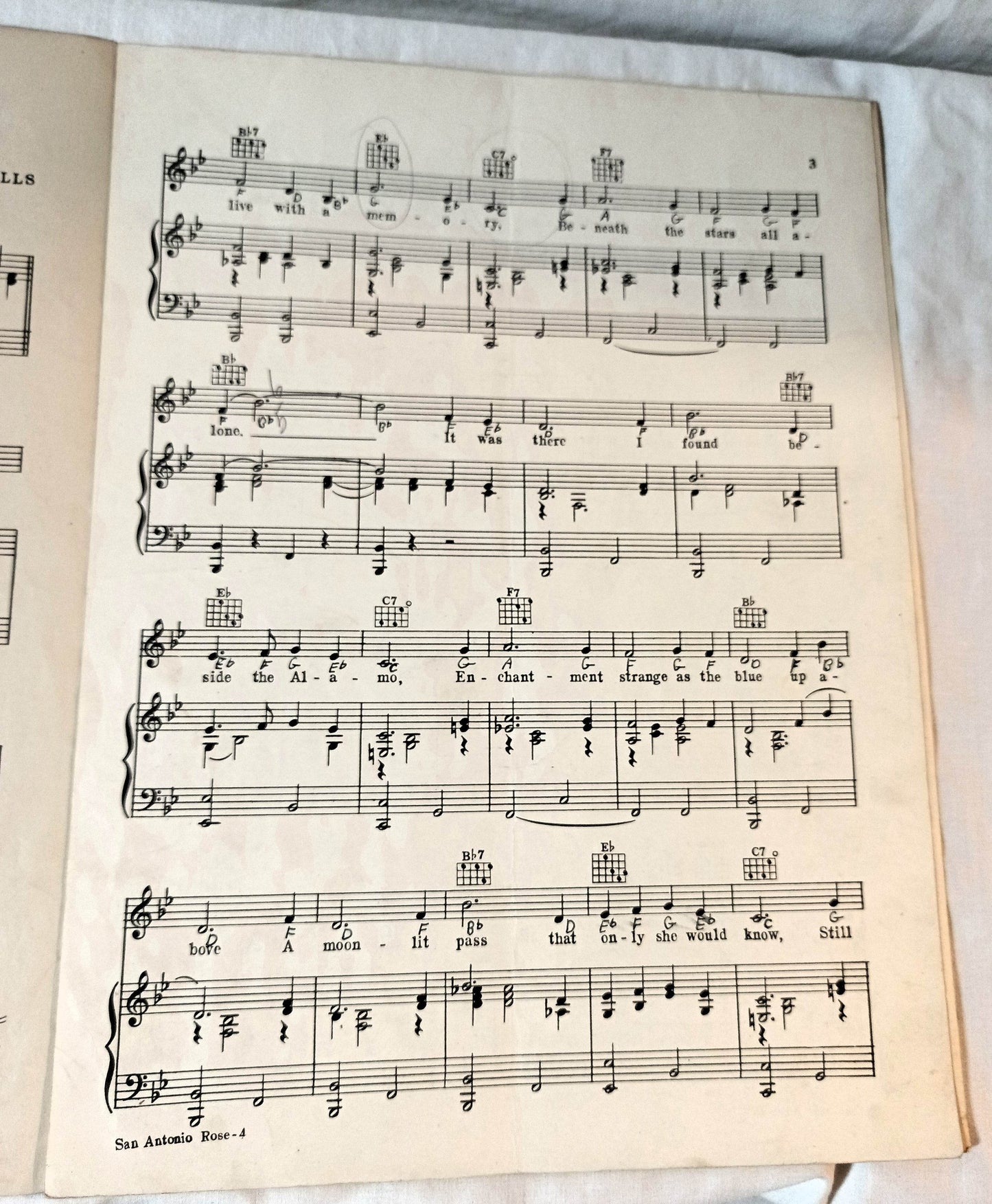 The New And Original San Antonio Rose Bob Wills Sheet Music 1940 - TulipStuff