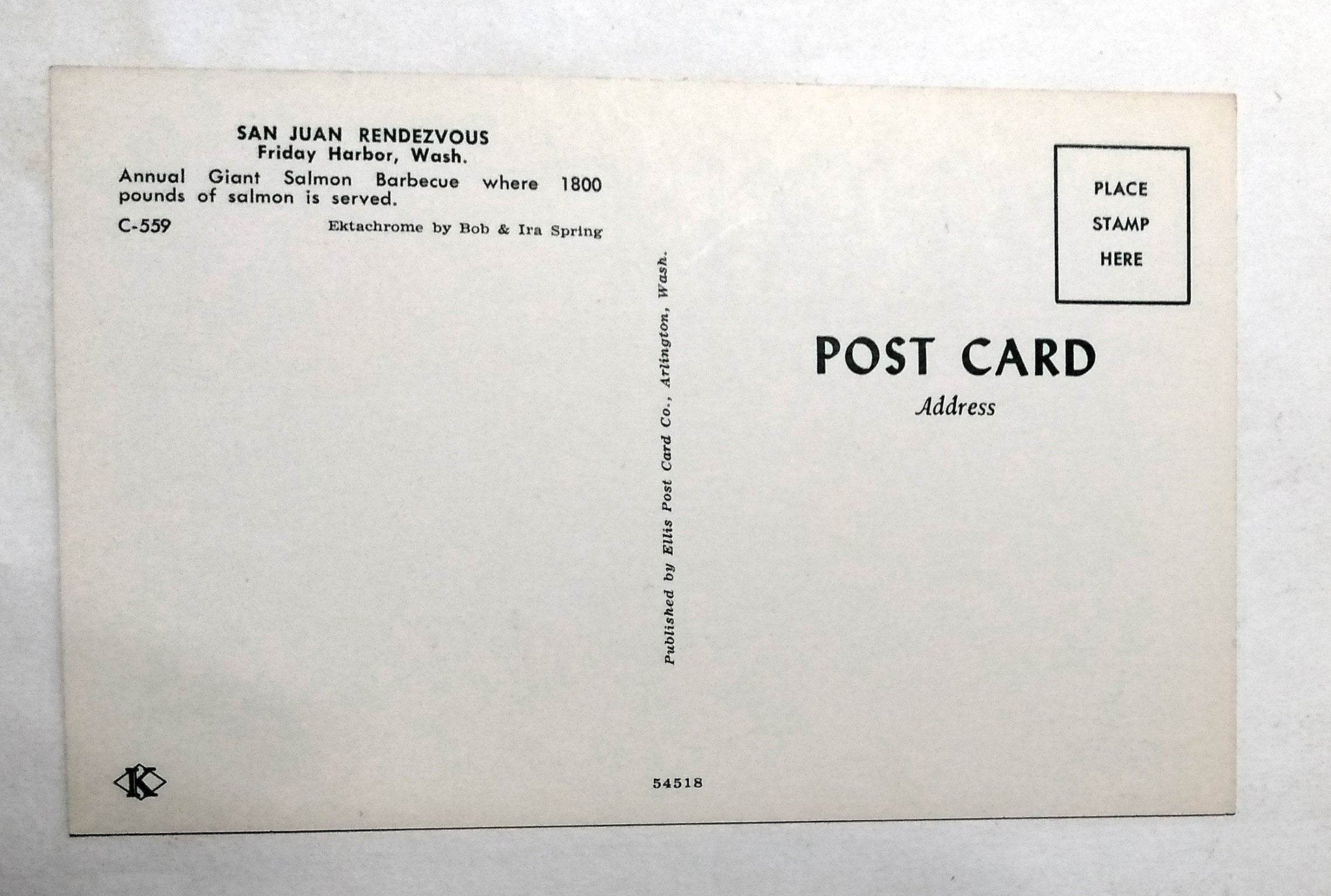 San Juan Rendezvous Friday Harbor Washington Annual Salmon BBQ 1950's - TulipStuff