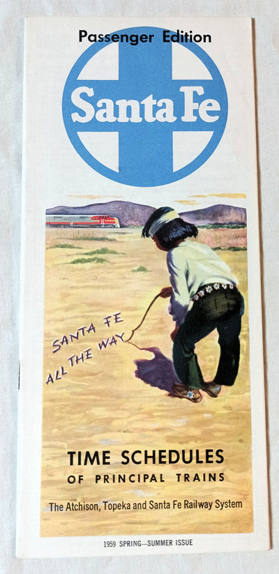 Atchison Topeka And Santa Fe Railway Passenger Schedules 1959 - TulipStuff