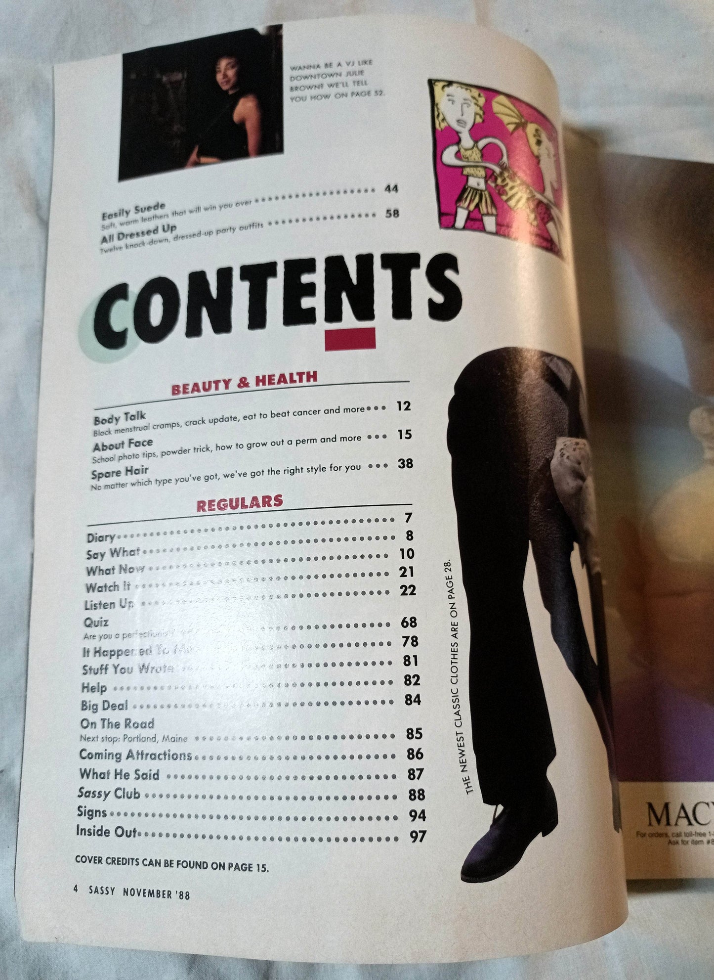 Sassy Magazine November 1988 Inxs Brad Pitt Ricki Lake Teen Fashion - TulipStuff