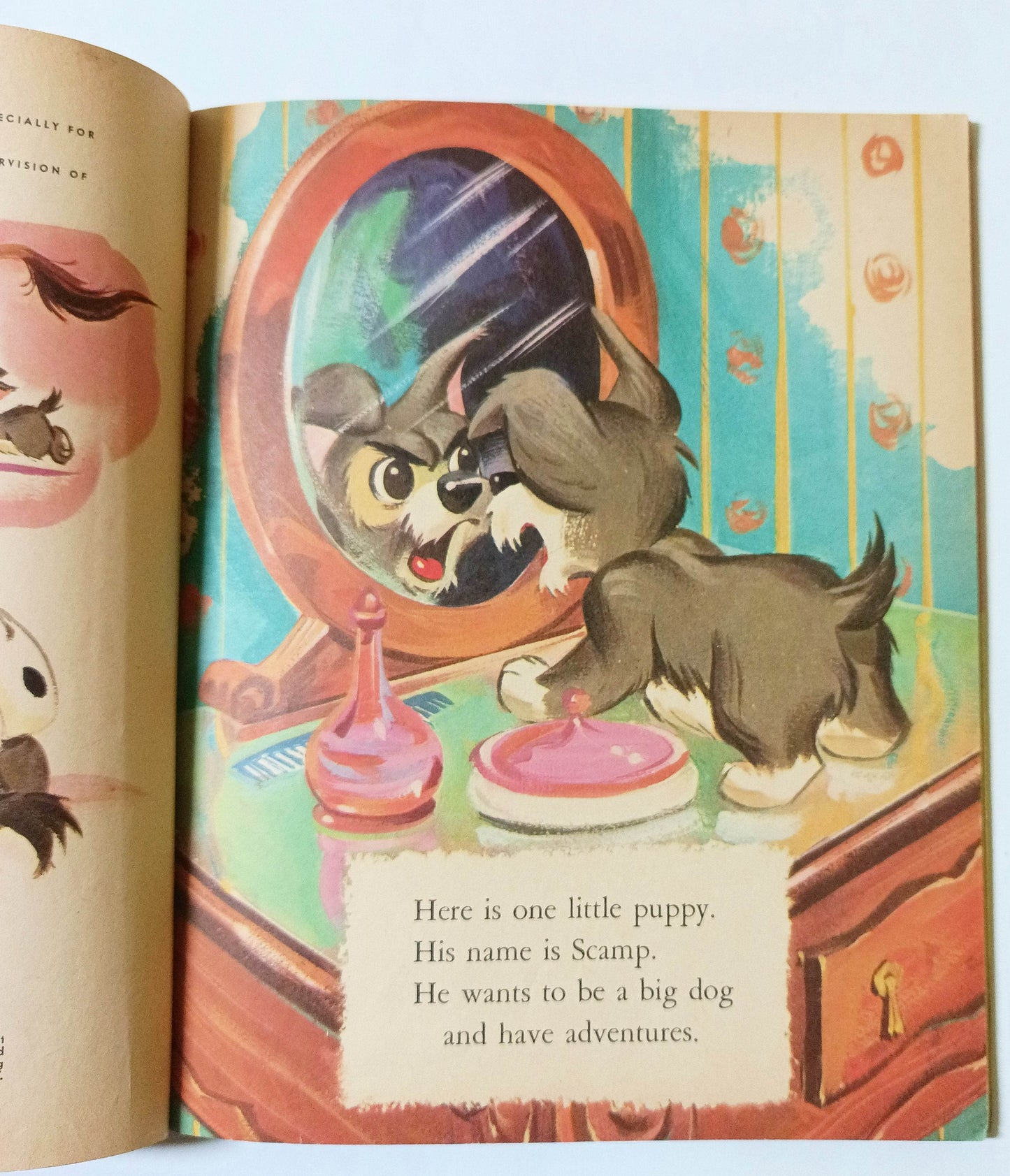 Walt Disney's Scamp's Adventures Little Golden Book 1958 - TulipStuff