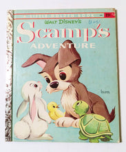 Load image into Gallery viewer, Walt Disney&#39;s Scamp&#39;s Adventures Little Golden Book 1958 - TulipStuff
