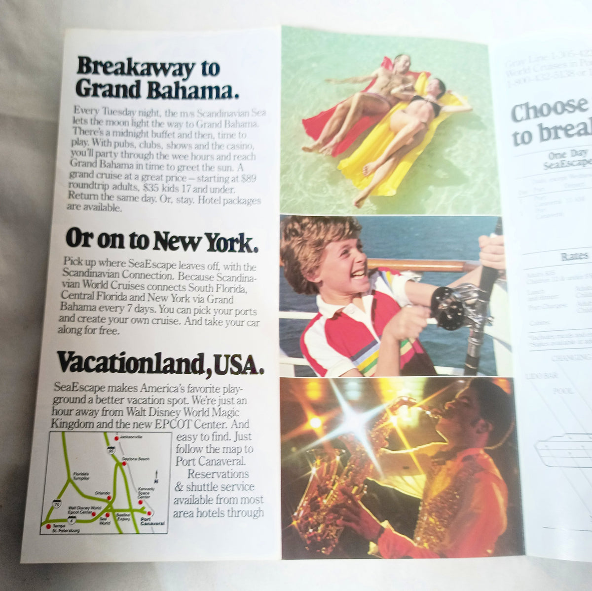 Scandinavian World Cruises ms Scandinavia 1983 1-Day Sea Escape Cruises - TulipStuff