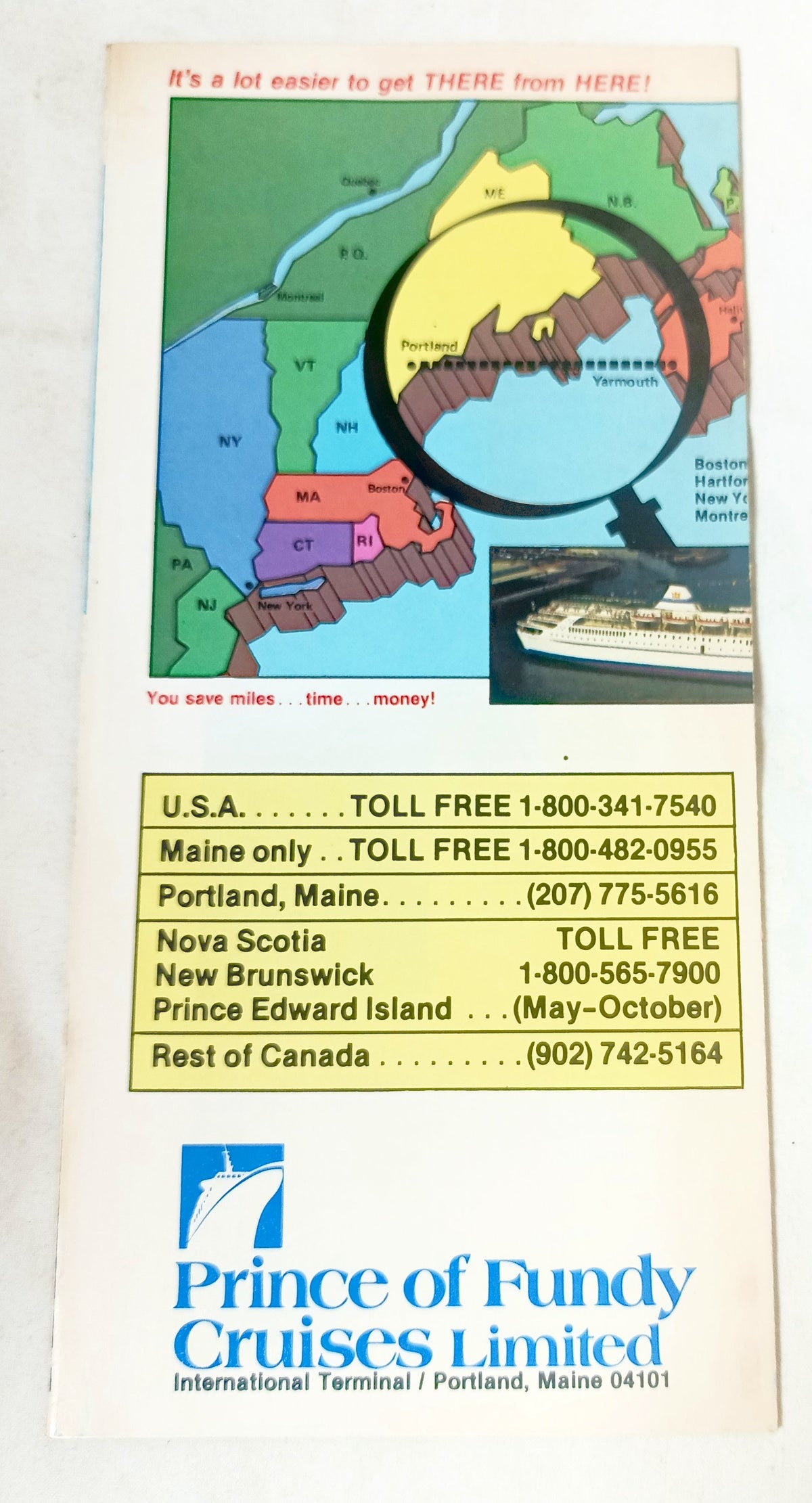 Prince of Fundy Cruises m/s Scotia Prince 1985 Nova Scotia Brochure - TulipStuff