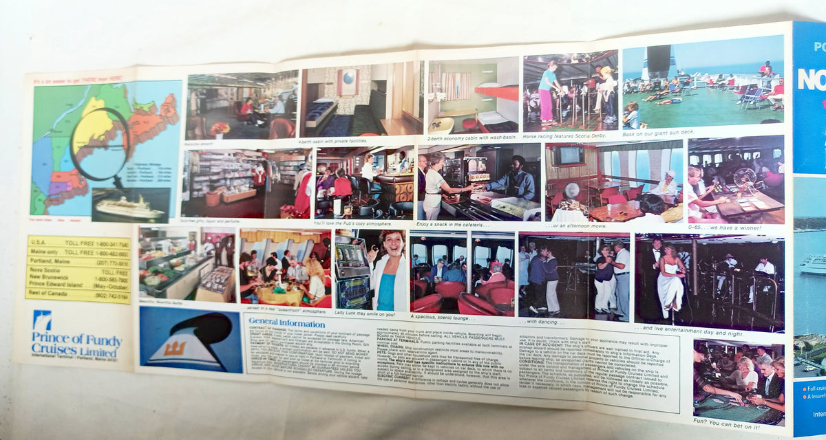 Prince of Fundy Cruises m/s Scotia Prince 1985 Nova Scotia Brochure - TulipStuff