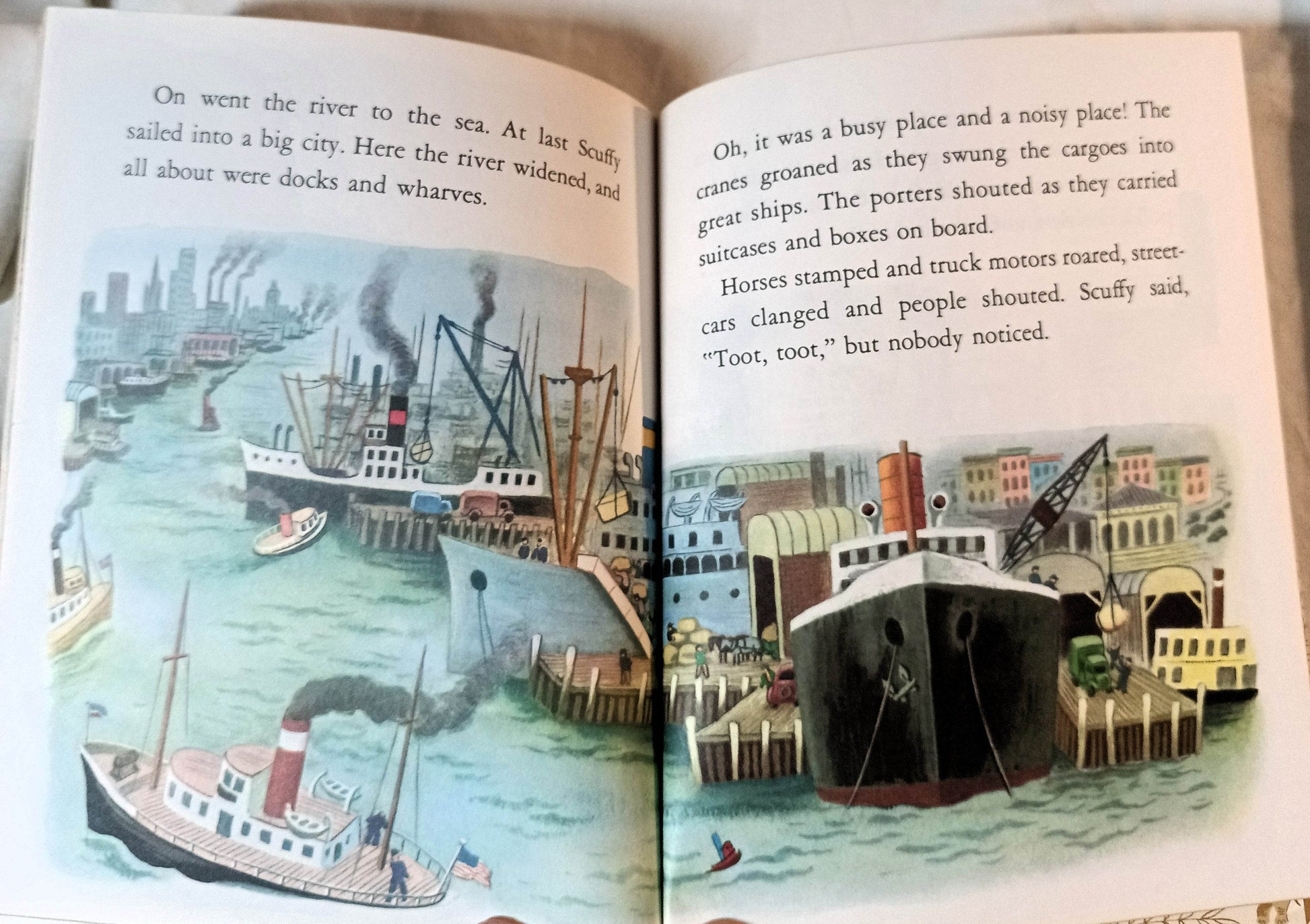 Scuffy The Tugboat Little Golden Book Gertrude Crampton 1975 - TulipStuff