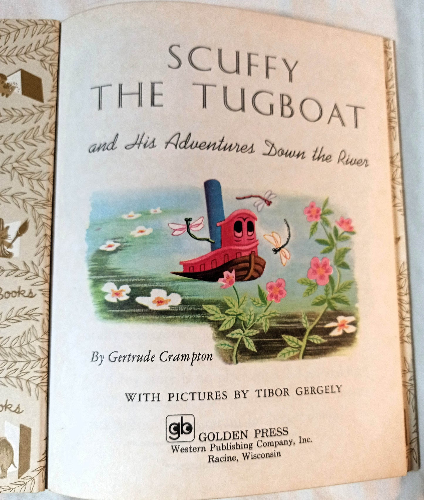 Scuffy The Tugboat Little Golden Book Gertrude Crampton 1975 - TulipStuff