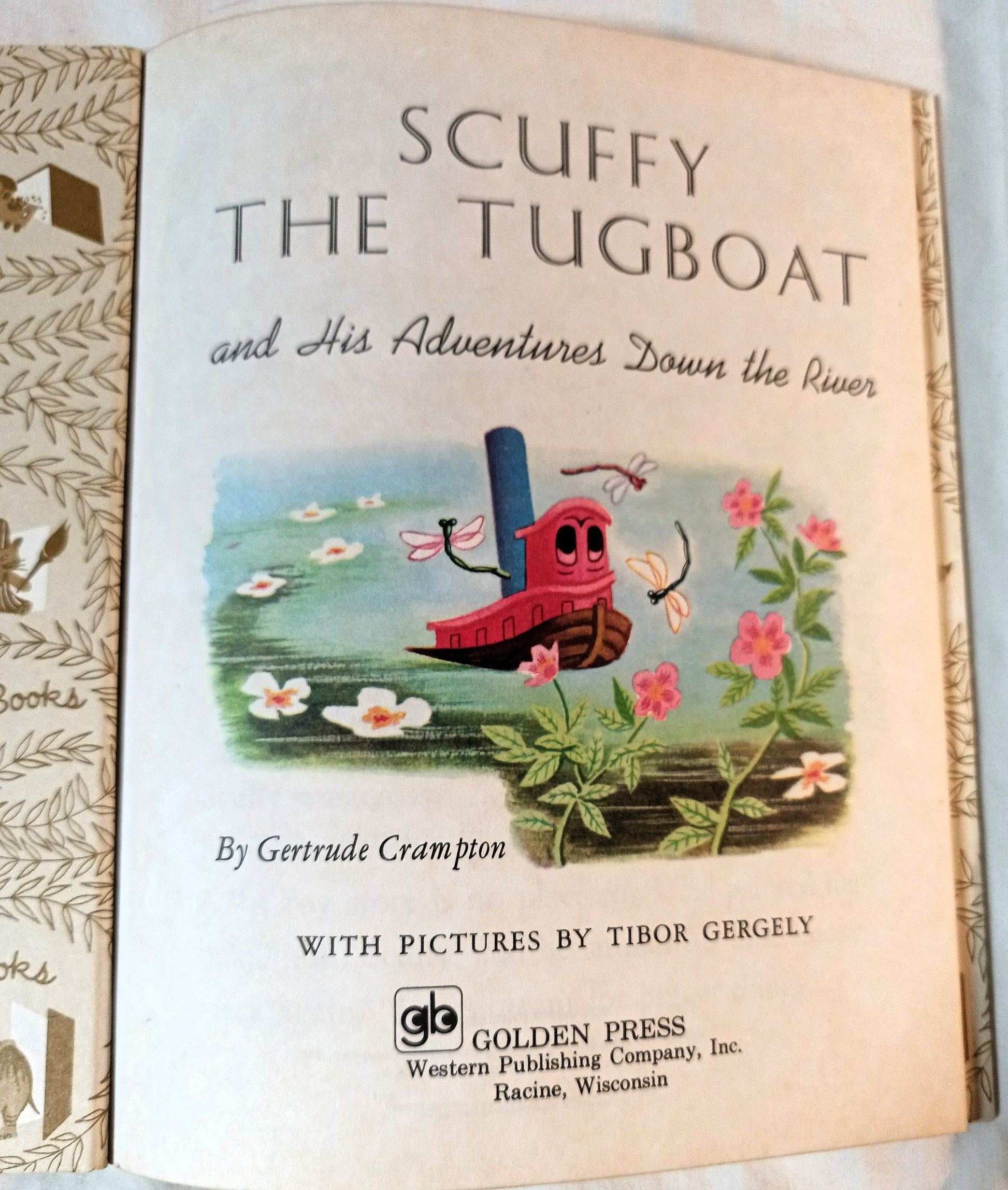 Scuffy The Tugboat Little Golden Book Gertrude Crampton 1975 - TulipStuff