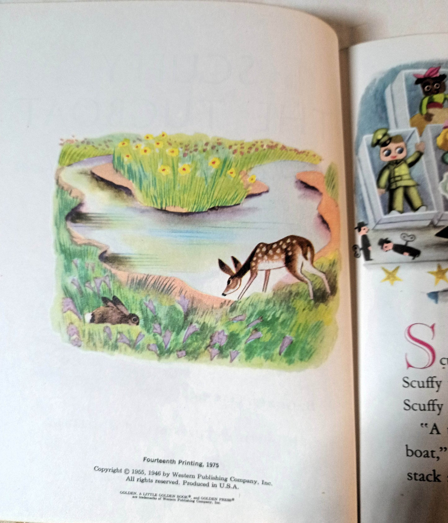 Scuffy The Tugboat Little Golden Book Gertrude Crampton 1975 - TulipStuff