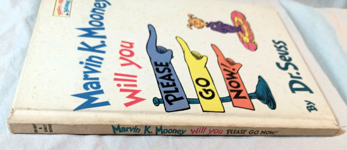 Dr Seuss Marvin K Mooney Will You Please Go Now Book Club Edition 1972 - TulipStuff