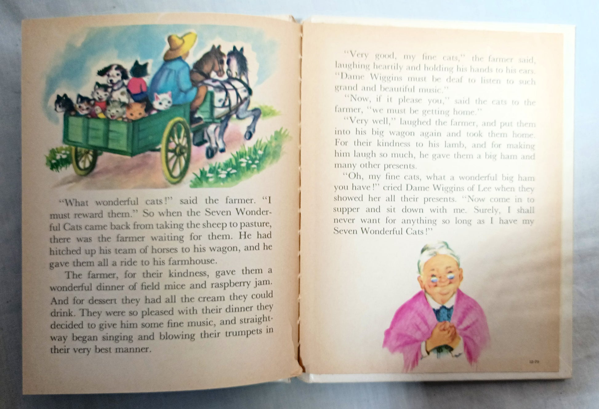 The Seven Wonderful Cats Wadsworth Tip-Top Elf Book Rand McNally 1956 - TulipStuff