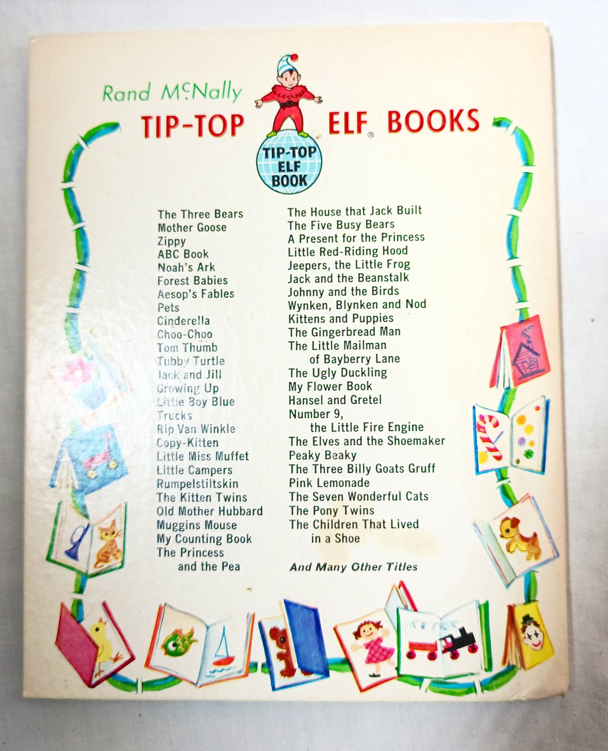 The Seven Wonderful Cats Wadsworth Tip-Top Elf Book Rand McNally 1956 - TulipStuff