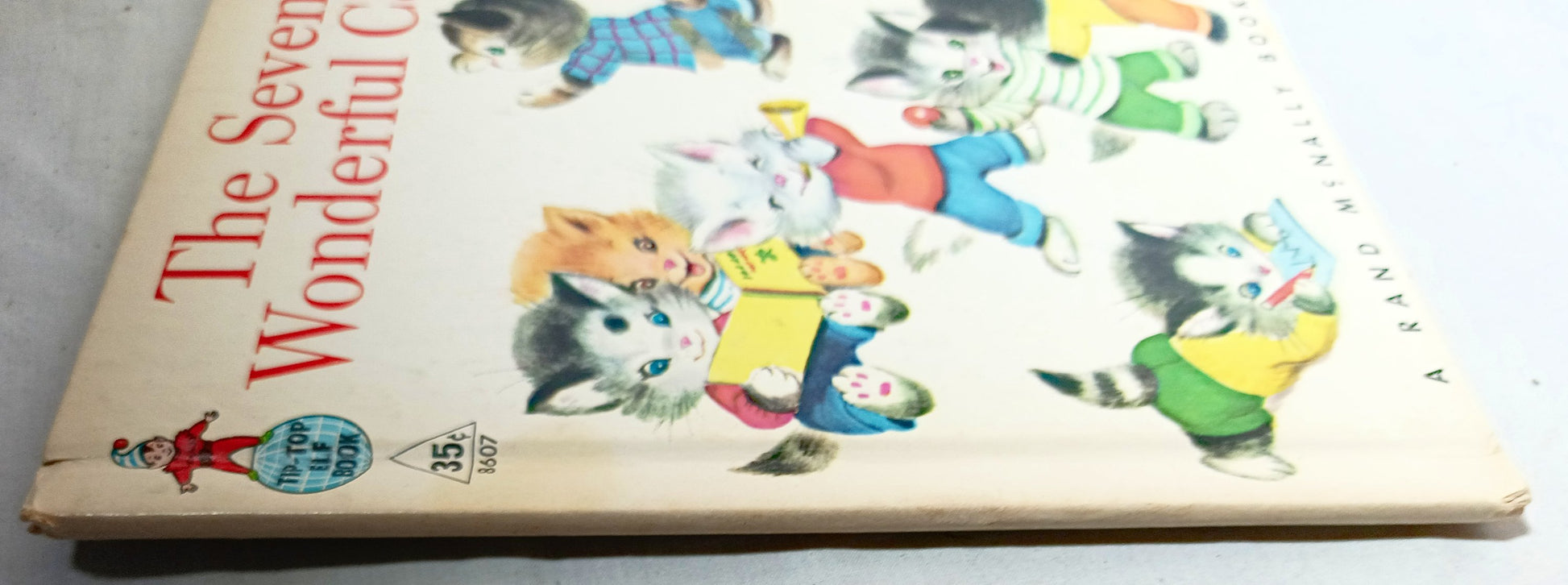 The Seven Wonderful Cats Wadsworth Tip-Top Elf Book Rand McNally 1956 - TulipStuff