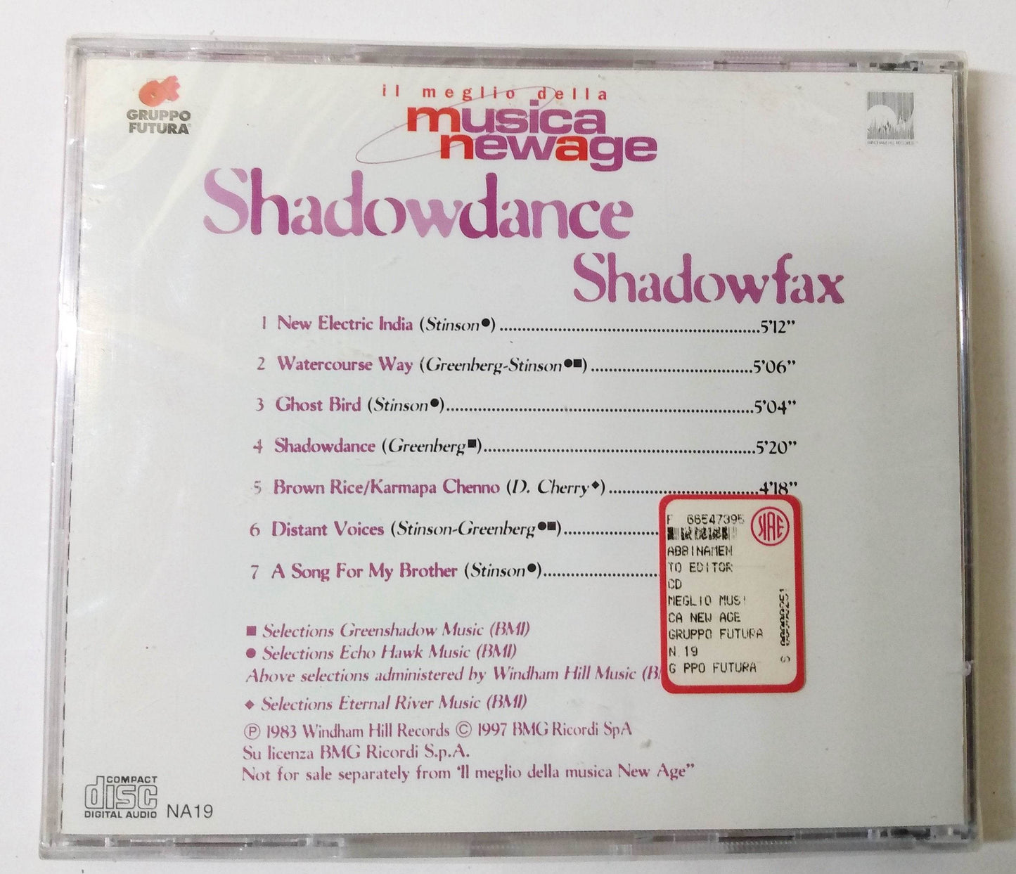Shadowfax Shadowdance New Age Jazz Fusion Album CD 1997 - TulipStuff
