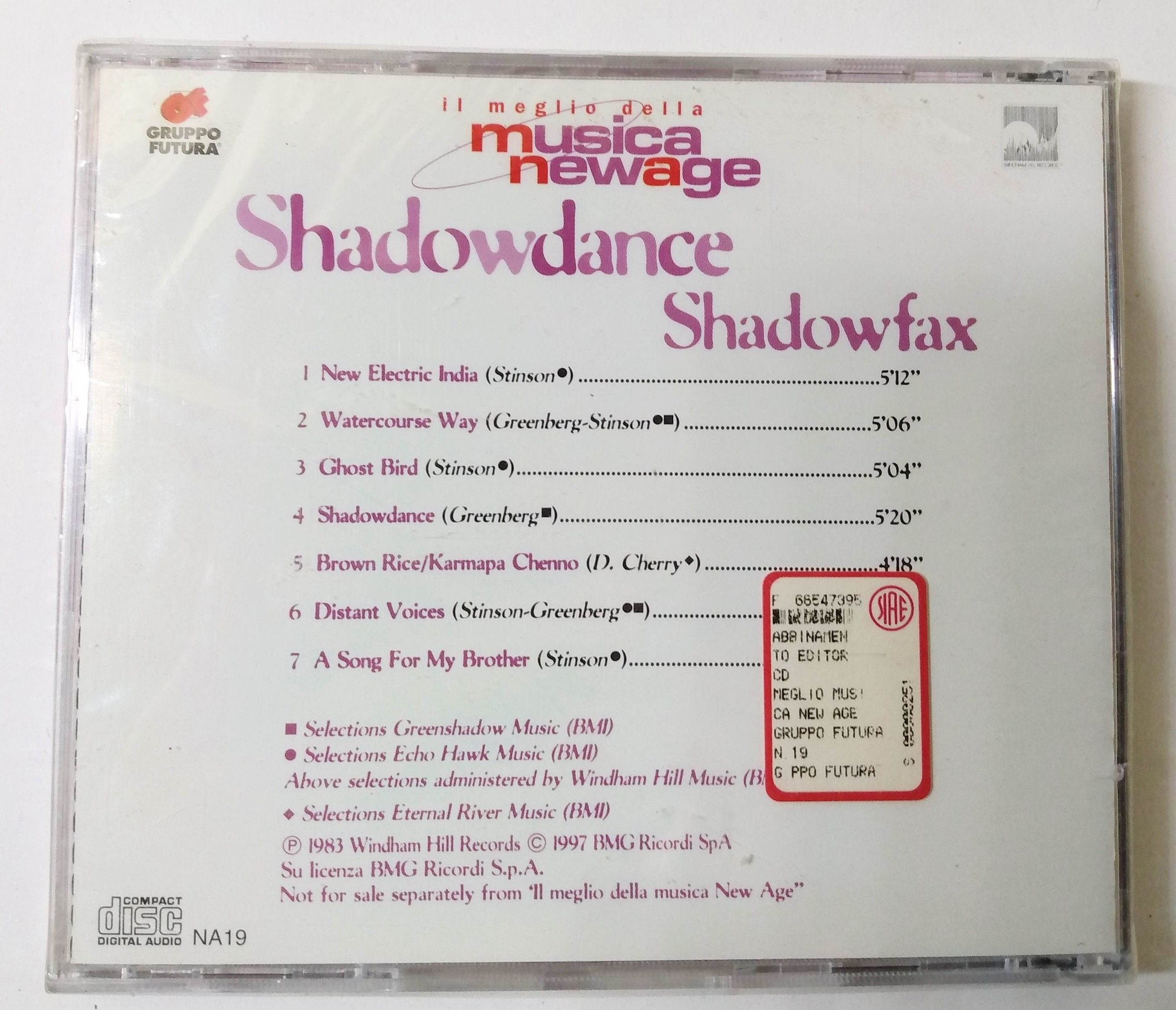 Shadowfax Shadowdance New Age Jazz Fusion Album CD 1997 - TulipStuff