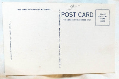 The Shelburne Hotel Boardwalk Atlantic City Linen Postcard Late 1930's - TulipStuff