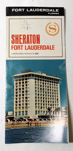 Sheraton Fort Lauderdale N Atlantic Blvd Florida Hotel Brochure 1970 - TulipStuff