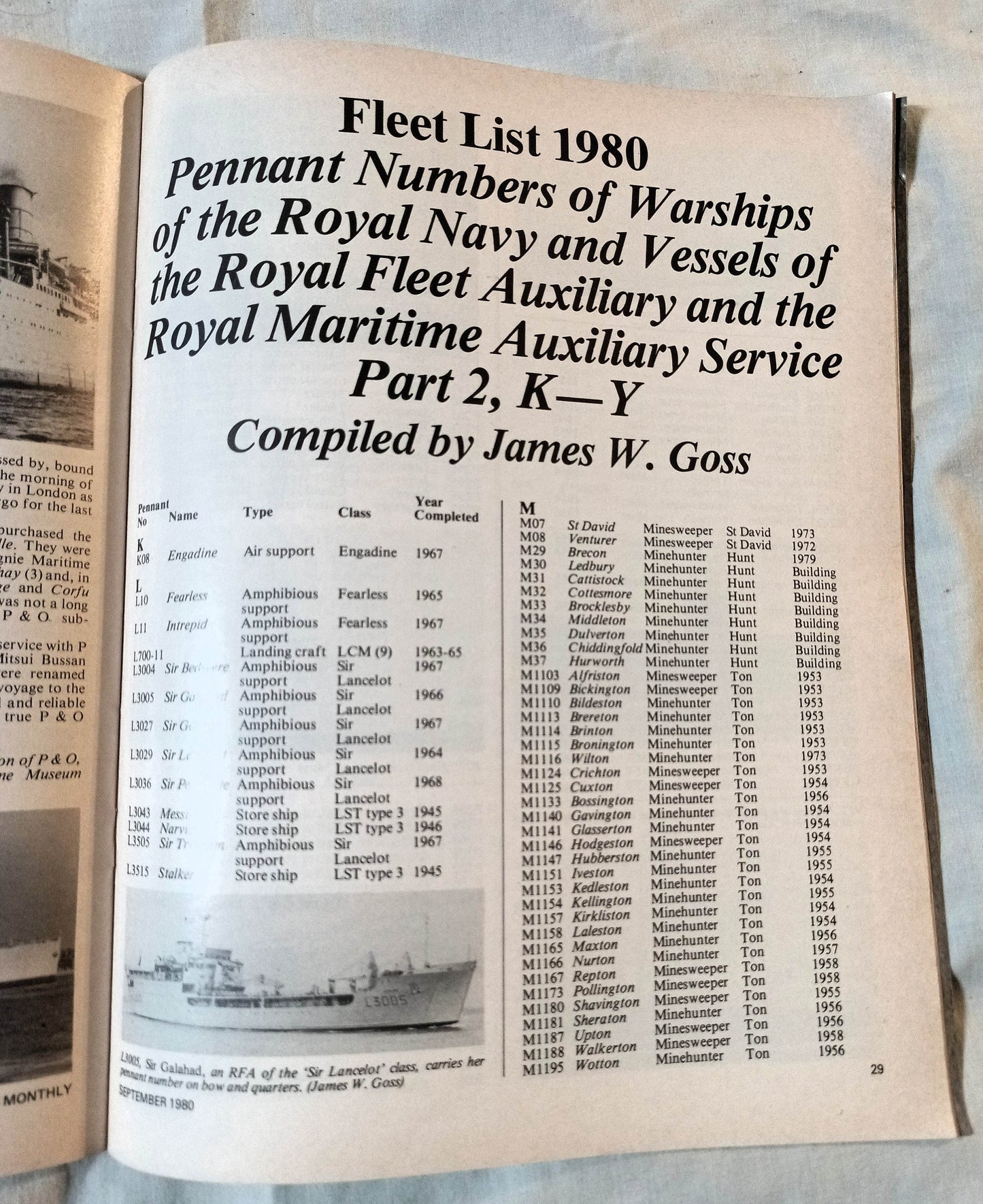 Ships Monthly Magazine September 1980 Maid of Kent Corfu Carthage - TulipStuff