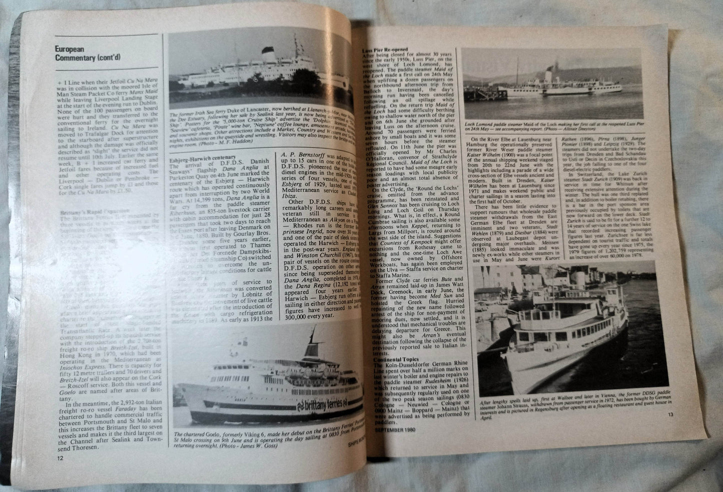 Ships Monthly Magazine September 1980 Maid of Kent Corfu Carthage - TulipStuff