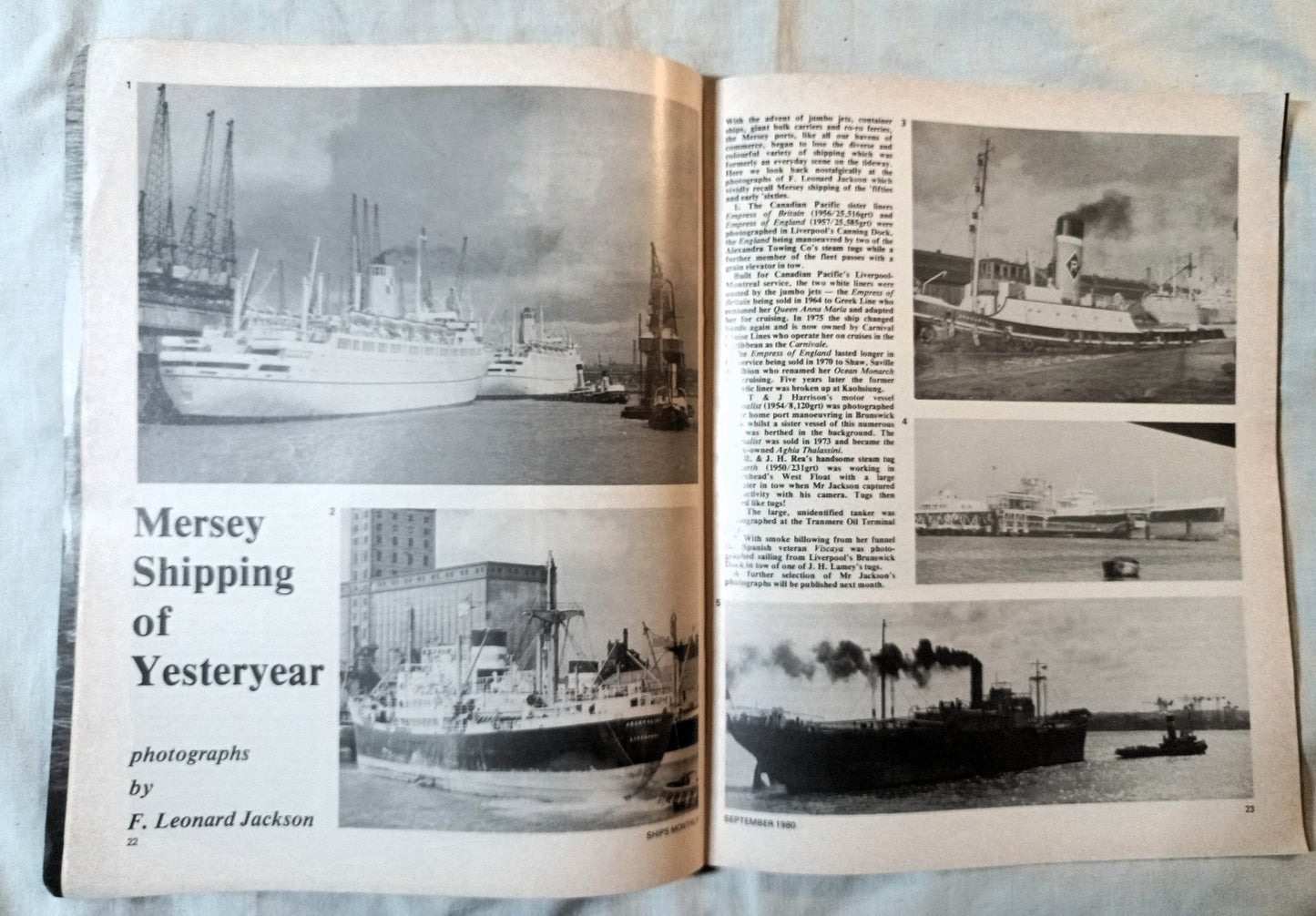 Ships Monthly Magazine September 1980 Maid of Kent Corfu Carthage - TulipStuff