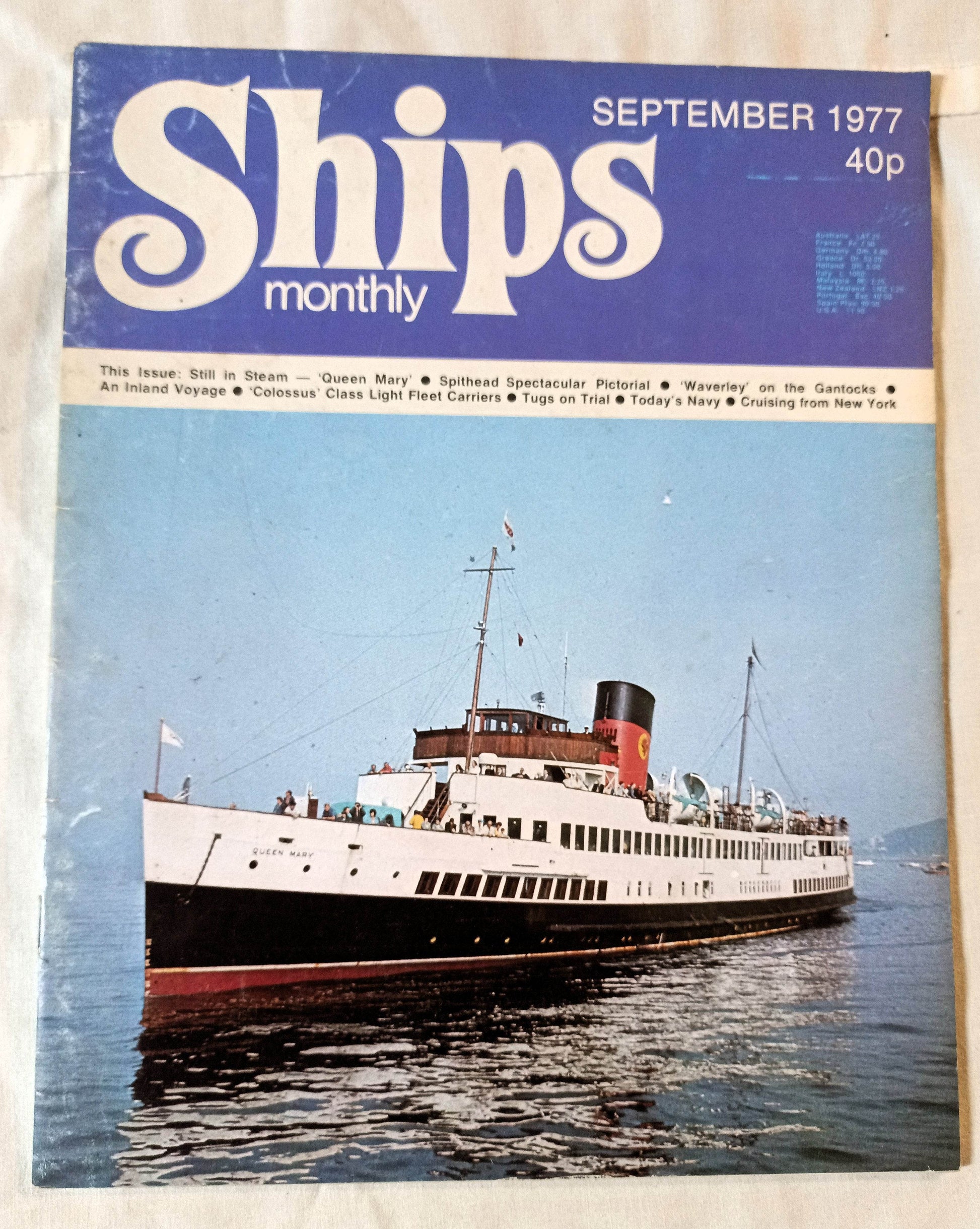 Ships Monthly Magazine September 1977 Cruising From NY Potato Boats - TulipStuff
