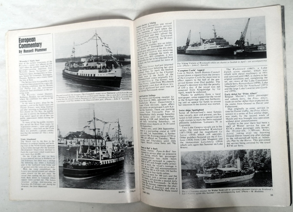 Ships Monthly Magazine June 1978 Soviet Passenger Ships Royal Navy - TulipStuff