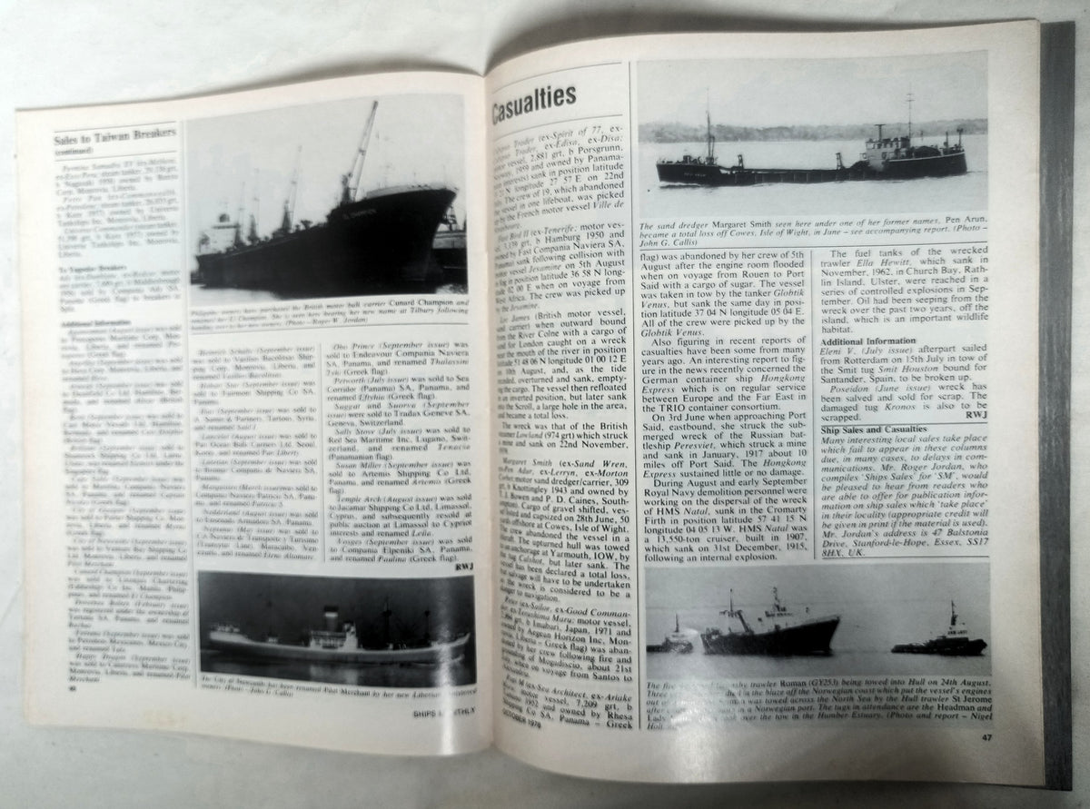 Ships Monthly Magazine October 1978 Operation Liner ss America - TulipStuff