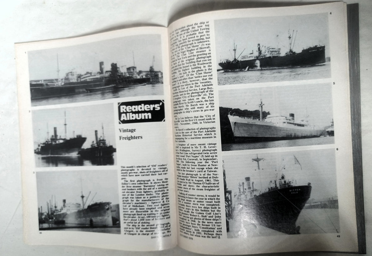 Ships Monthly Magazine October 1978 Operation Liner ss America - TulipStuff