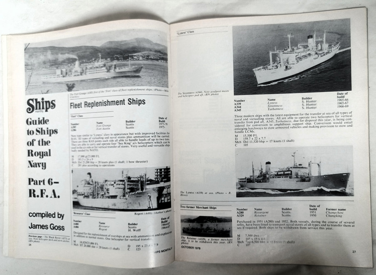 Ships Monthly Magazine October 1978 Operation Liner ss America - TulipStuff
