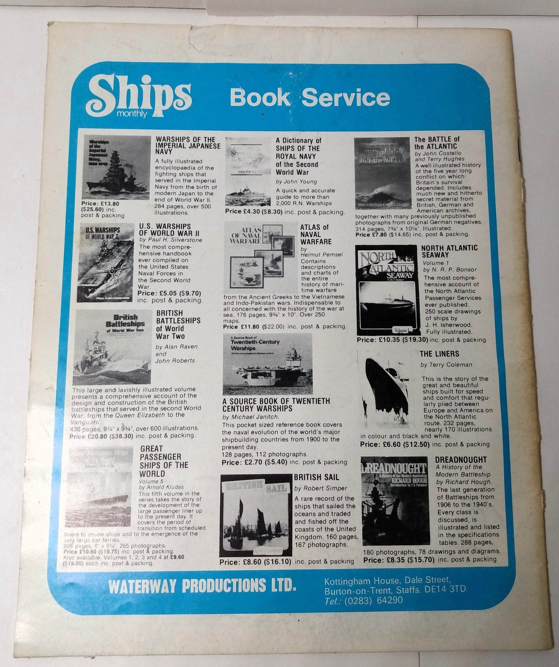 Ships Monthly Magazine January 1978 ss France ss America Orient Overseas Line British India Line Ark Royal  - TulipStuff