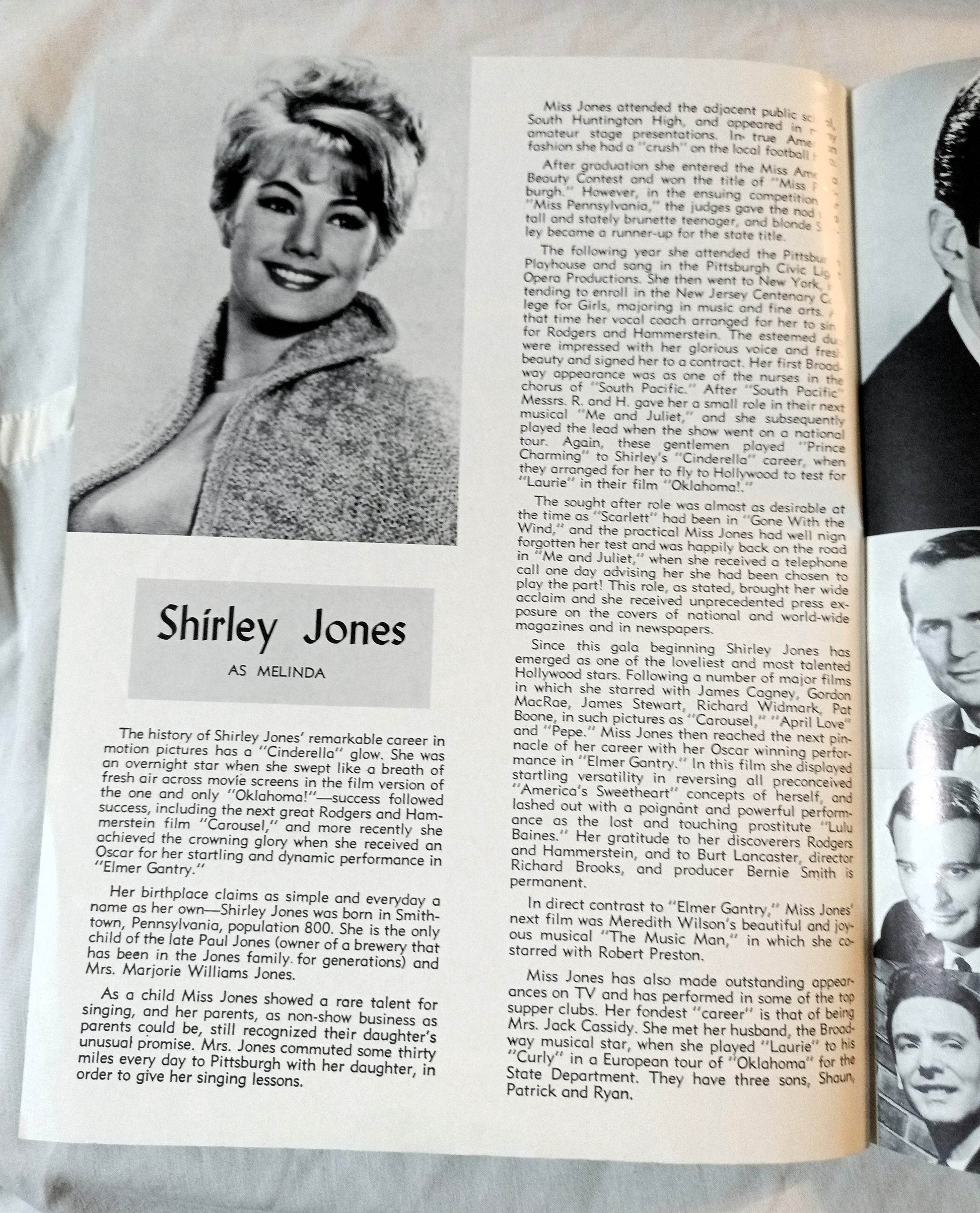 Shirley Jones On A Clear Day You Can See Forever Kenley Program 1967 - TulipStuff
