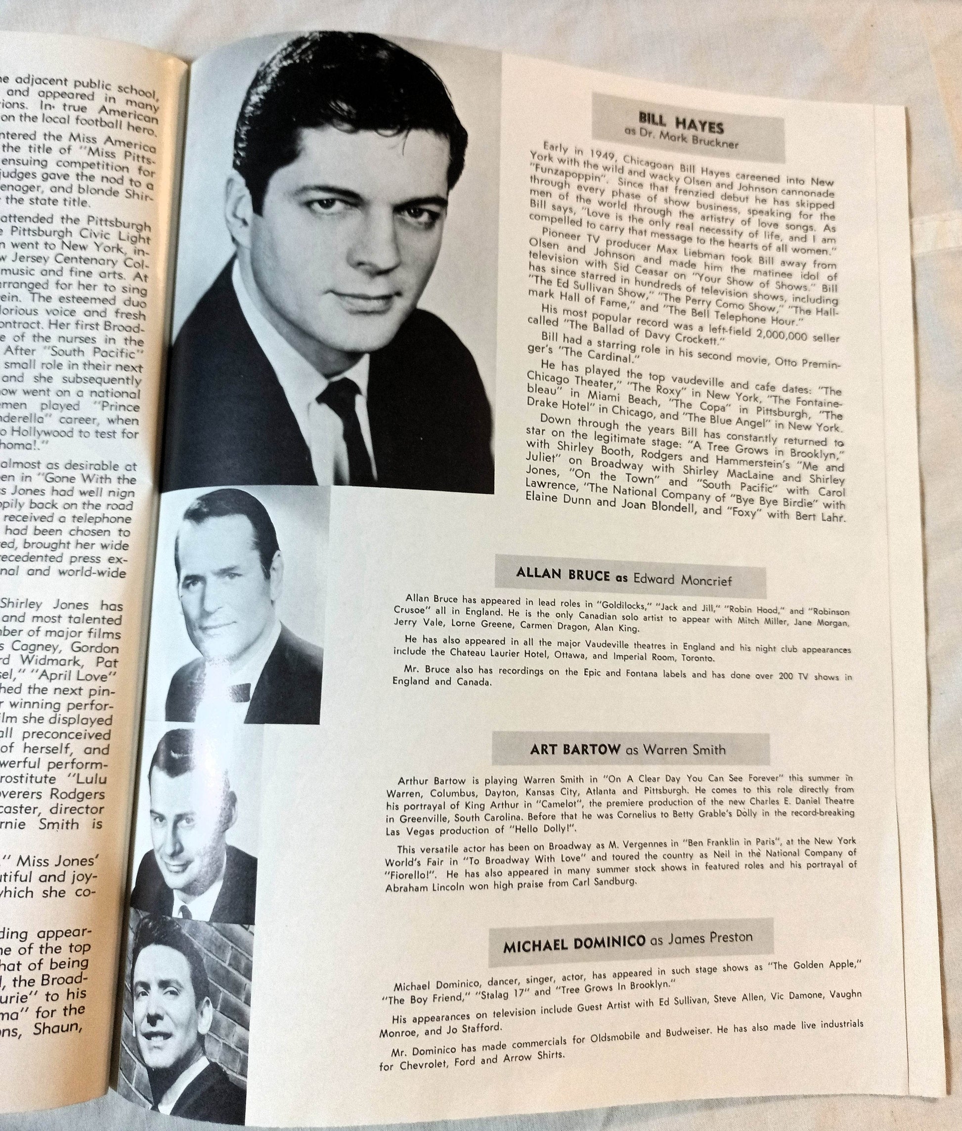 Shirley Jones On A Clear Day You Can See Forever Kenley Program 1967 - TulipStuff