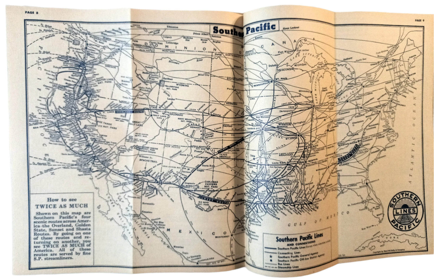 Southern Pacific Passenger Train Schedules Golden Empire April 1964 - TulipStuff
