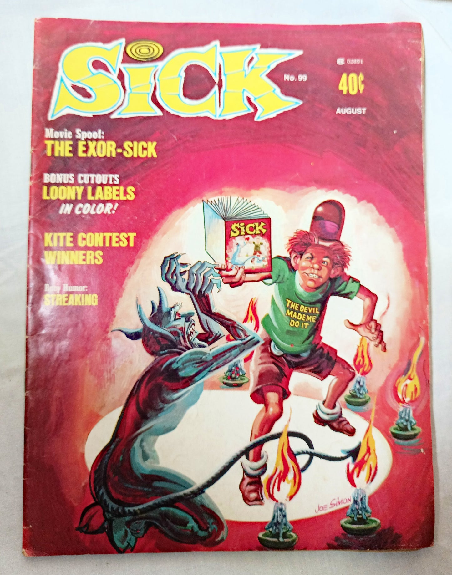 Sick Magazine #99 August 1974 Satire Parody Exorcist Carson - TulipStuff