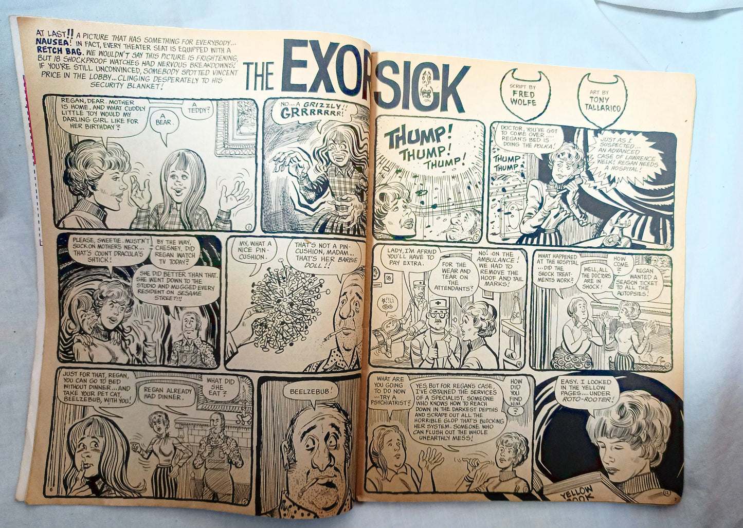 Sick Magazine #99 August 1974 Satire Parody Exorcist Carson - TulipStuff