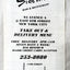 SideWalk Cafe Bar Restaurant Avenue A NYC Takeout Menu Early 2000's - TulipStuff