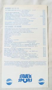 Silver Spurs Restaurant Takeout Menu La Guardia Place NYC 2003 - TulipStuff