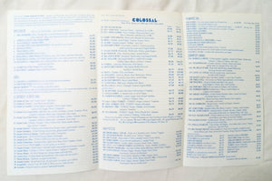 Silver Spurs Restaurant Takeout Menu La Guardia Place NYC 2003 - TulipStuff