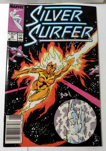 Silver Surfer Issue #12 Comic Book June 1988 Marvel Comics Nova Reptyl - TulipStuff