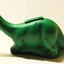 Sinclair Oil Dino Dinosaur Green Plastic Coin Bank 1960's - TulipStuff