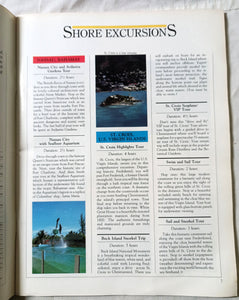 Sitmar Cruises Caribbean 1988 Welcome Aboard Magazine - TulipStuff