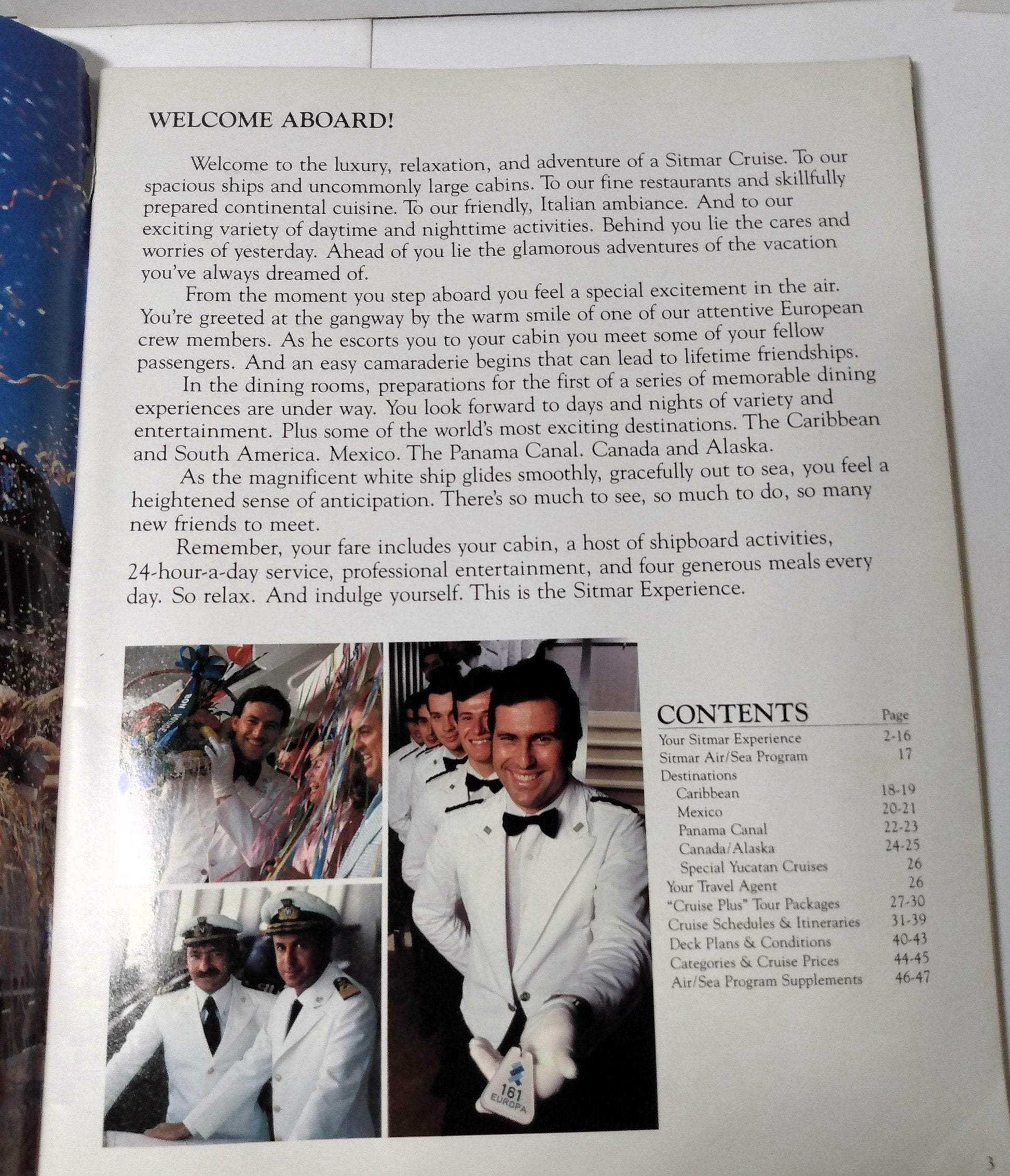 Sitmar Experience 1981 Cruises Brochure tss Fairsea tss Fairwind - TulipStuff