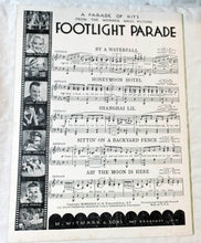 Load image into Gallery viewer, Sittin&#39; On A Backyard Fence Footlight Parade James Cagney Sheet Music 1933 - TulipStuff

