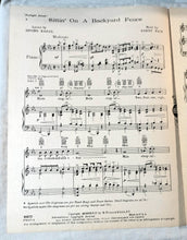 Load image into Gallery viewer, Sittin&#39; On A Backyard Fence Footlight Parade James Cagney Sheet Music 1933 - TulipStuff
